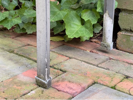 Utilitarian Aluminum Console Table