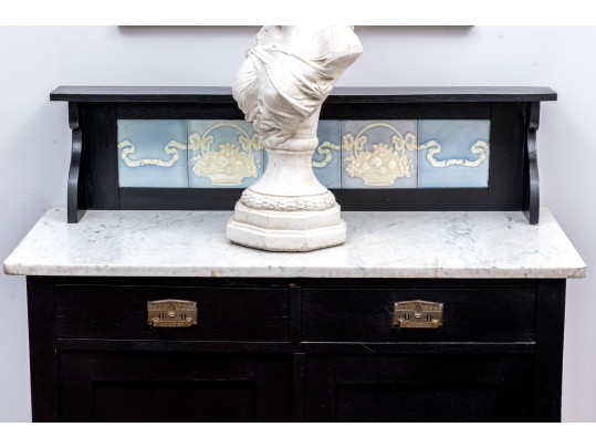 Highly Decorative Cast Stone Bust Of Madame Tallien