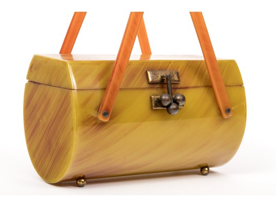 Vintage Bakelight Purse With Armstraps