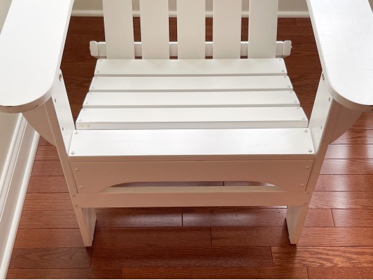 Handsome Pair Of Adirondack Chairs With Side Table