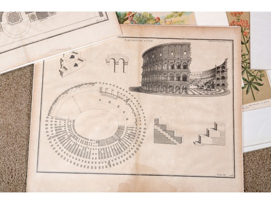 Large Assortment Of Vintage And Antique Prints