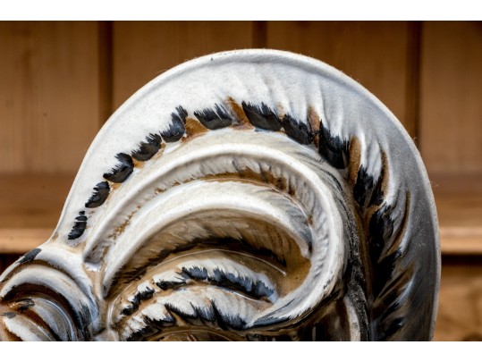 Two Italian Majolica Style Ceramic Rooster Figures