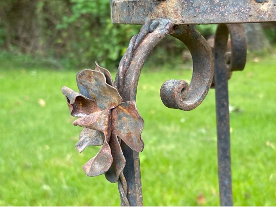 Vintage Pair Of Art Nouveau Style Wrought Iron Plant Stands