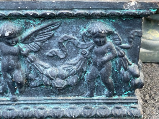 Handsome Collection Of Decorative Planters, Including A Pair Of Urns