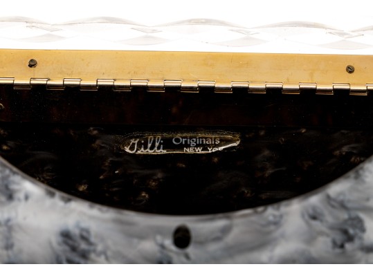 Vintage Lucite Mounted Plastic Gilli Originals New York Handbag