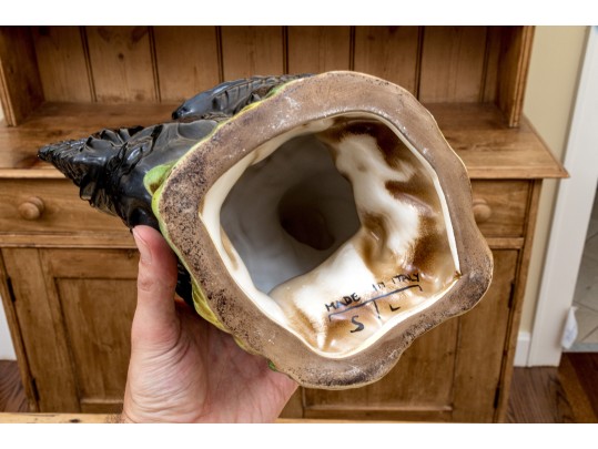 Two Italian Majolica Style Ceramic Rooster Figures