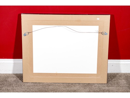 Mixed Media Painting On Paper, Lavish Architectural Interior