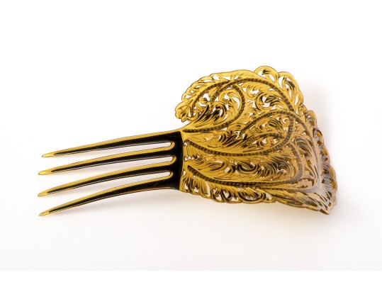 Three Semi Antique Ladies Hair Combs