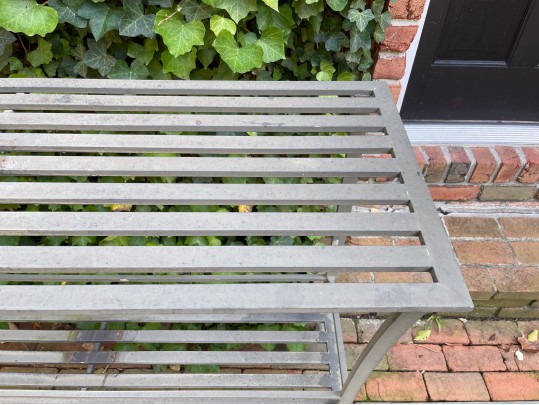 Utilitarian Aluminum Console Table