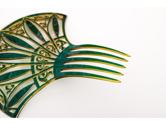 Three Semi Antique Ladies Hair Combs