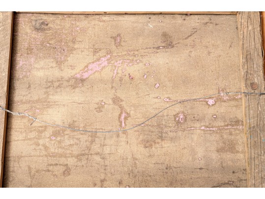 Oil On Canvas, Portrait Of George Washington On Horseback