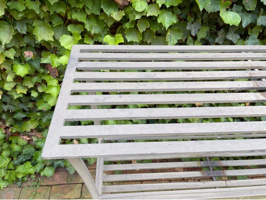 Utilitarian Aluminum Console Table