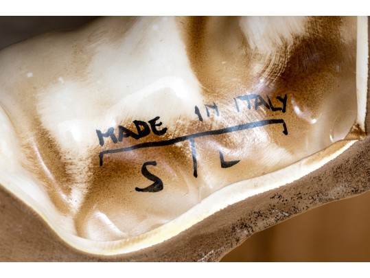 Two Italian Majolica Style Ceramic Rooster Figures