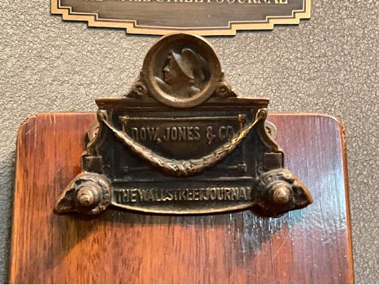 Vintage Dow Jones - The Wall Street Journal Broad Tape Machine