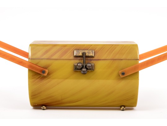 Vintage Bakelight Purse With Armstraps