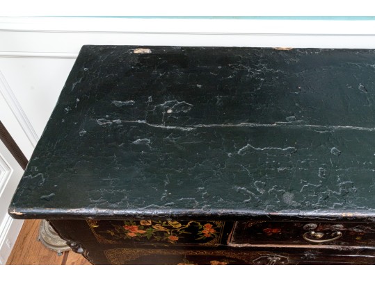 Semi-antique Asian Lacquered Wooden Altar Table / Console 