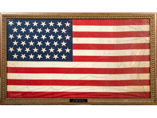Antique 45 Star American Flag (1896-1908)