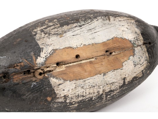 Three Antique Decoy Duct Two Carved Wood, One Cork With Wooden Head