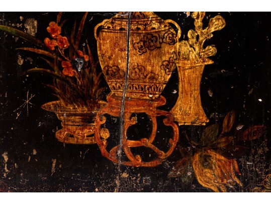 Semi-antique Asian Lacquered Wooden Altar Table / Console 