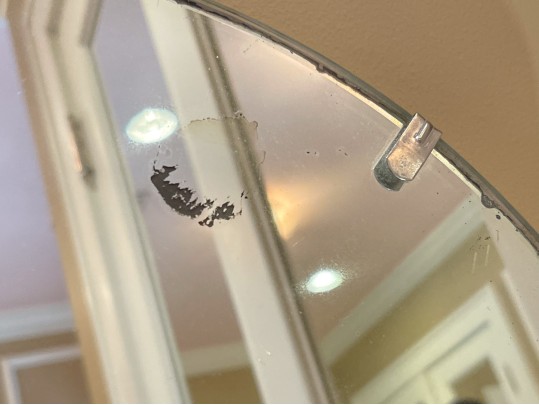 Mirrored Vanity Table With Quality Lucite Stool