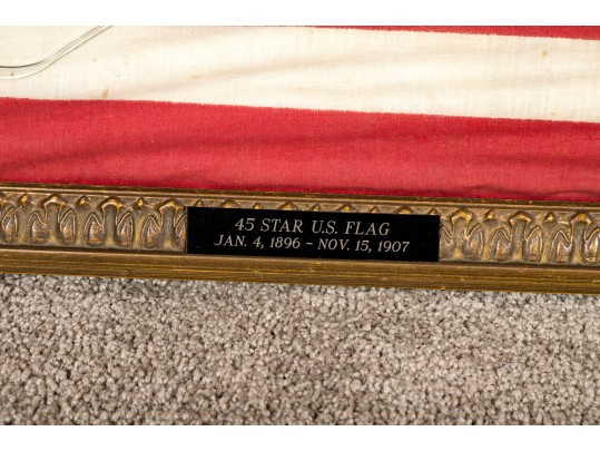 Antique 45 Star American Flag (1896-1908)