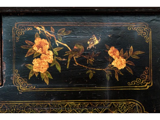 Semi-antique Asian Lacquered Wooden Altar Table / Console 