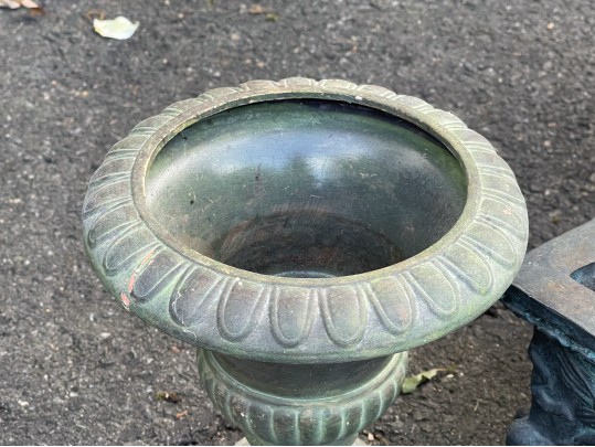 Handsome Collection Of Decorative Planters, Including A Pair Of Urns