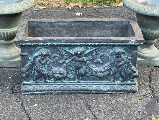 Handsome Collection Of Decorative Planters, Including A Pair Of Urns