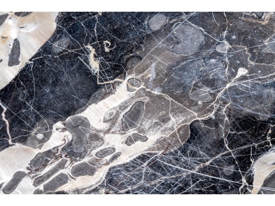 Elegant Antique French Marble-Topped Wrought Iron Accent Table