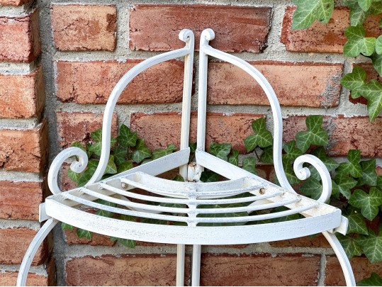 White Finished Corner Bakers Rack