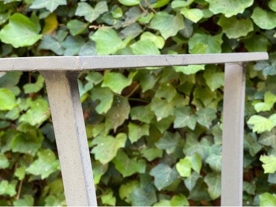 Utilitarian Aluminum Console Table