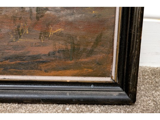 Oil On Canvas, Portrait Of George Washington On Horseback