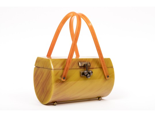 Vintage Bakelight Purse With Armstraps