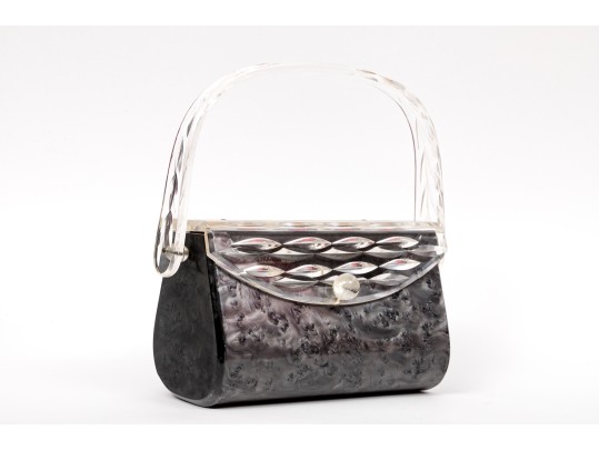 Vintage Lucite Mounted Plastic Gilli Originals New York Handbag