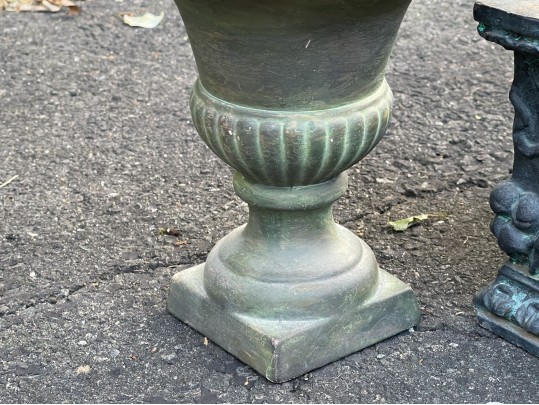 Handsome Collection Of Decorative Planters, Including A Pair Of Urns