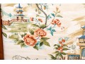 Vintage Chinoiserie Upholstered Wood Framed Firescreen