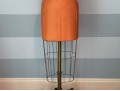 Vintage Dress Form With Pedesal On Casters