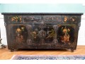 Semi-antique Asian Lacquered Wooden Altar Table / Console 