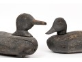 Three Antique Decoy Duct Two Carved Wood, One Cork With Wooden Head