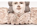 Well Carved And Painted Cherub And Wings Form Architectural Element