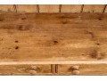 Antique French Country Pine Breakfront Cupboard