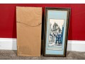Antique Set Of Two Mixed Media On Paper Architectural Drawings