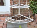 White Finished Corner Bakers Rack