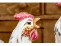 Two Italian Majolica Style Ceramic Rooster Figures