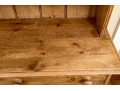 Antique French Country Pine Breakfront Cupboard