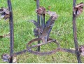 Vintage Pair Of Art Nouveau Style Wrought Iron Plant Stands