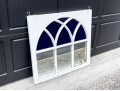 Leaded Glass Wood Framed Window