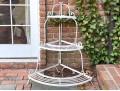 White Finished Corner Bakers Rack
