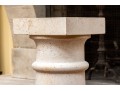 Pair Of Neoclassical Style Carved Limestone Column Form Pedestals