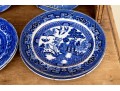 32 Piece Collection Of English Blue And White Transfer Decorated China